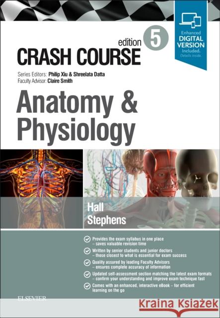 Crash Course Anatomy and Physiology Samuel Hall Jonny Stephens 9780702073755 Elsevier Health Sciences - książka