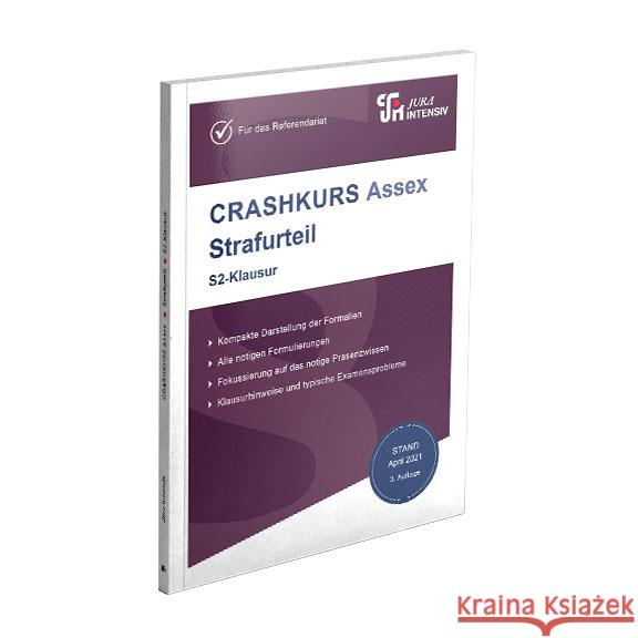 CRASHKURS Assex - Strafurteil Schweinberger, Dirk 9783967121339 Jura Intensiv - książka