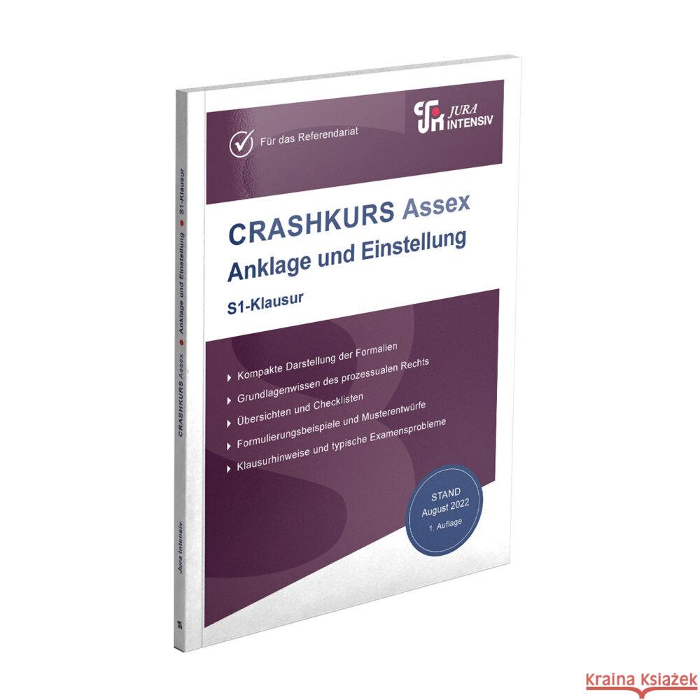 CRASHKURS Assex Anklage und Einstellung - S1-Klausur Karfeld, Peter 9783967121179 Jura Intensiv - książka