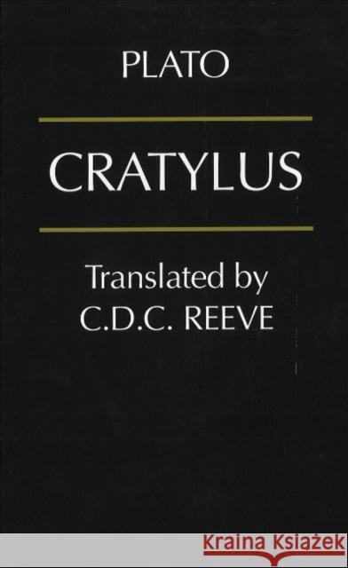 Cratylus Plato 9780872204171 HACKETT PUBLISHING CO, INC - książka
