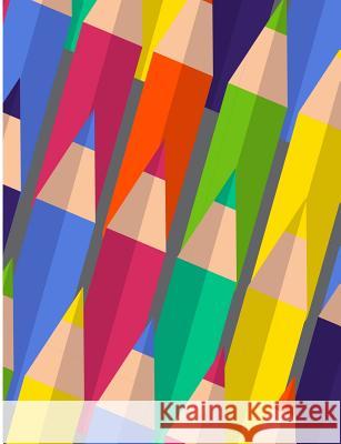 Crayon School Patterns: Pencil Pattern College Ruled Line Notebook Jen Sterling 9781073028894 Independently Published - książka