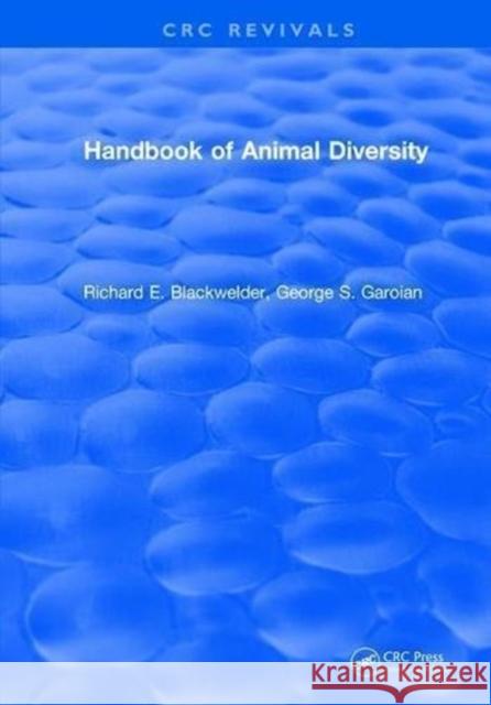CRC Handbook of Animal Diversity Blackwelder, Richard E. 9781315893907 Taylor and Francis - książka