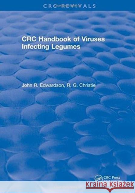 CRC Handbook of Viruses Infecting Legumes John R. Edwardson   9781315892092 CRC Press - książka