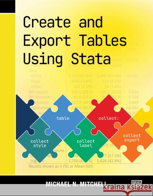 Create and Export Tables Using Stata Michael N. Mitchell 9781597183697 Stata Press - książka
