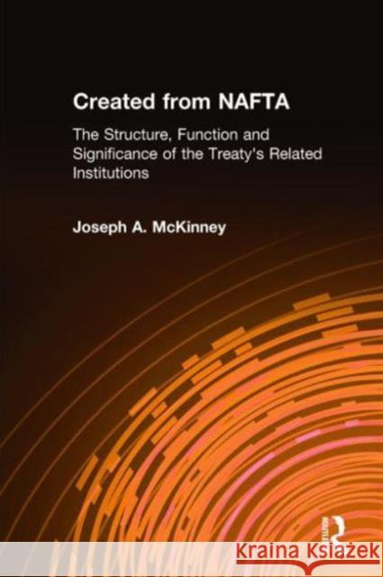Created from Nafta: The Structure, Function and Significance of the Treaty's Related Institutions: The Structure, Function and Significance of the Tre  9780765604668 M.E. Sharpe - książka