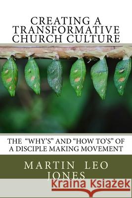 Creating a Transformative Church Culture: How To's of a Disciple Making Movement Jones, Martin Leo 9781517530792 Createspace Independent Publishing Platform - książka