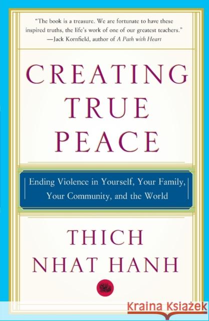 Creating True Peace: Ending Violence in Yourself, Your Family, Your Community, and the World Thich Nha 9780743245203 Free Press - książka