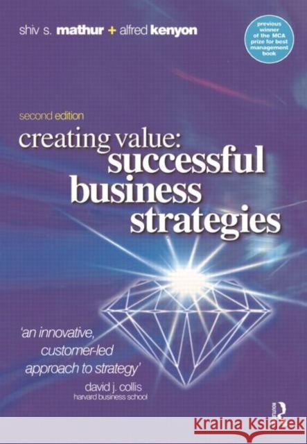 Creating Value Shiv Sahai Mathur Alfred Kenyon Alfred Kenyon 9780750653633 Butterworth-Heinemann - książka