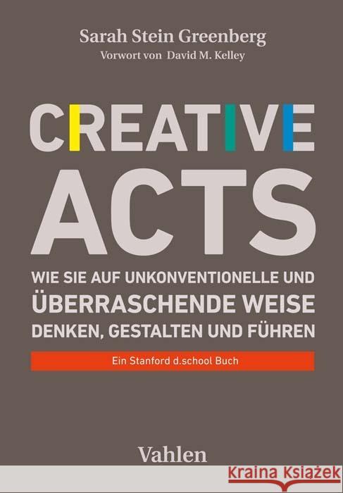 Creative Acts Stein Greenberg, Sarah 9783800669790 Vahlen - książka