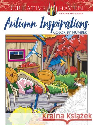 Creative Haven Autumn Inspirations Color by Number George Toufexis 9780486844749 Dover Publications - książka