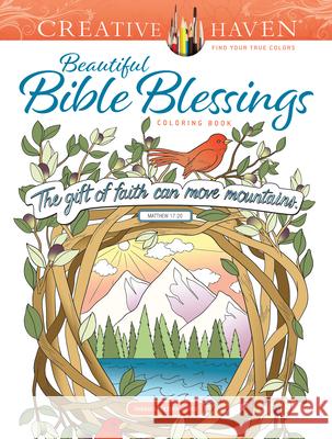 Creative Haven Beautiful Bible Blessings Coloring Book Jessica Mazurkiewicz 9780486845579 Dover Publications - książka