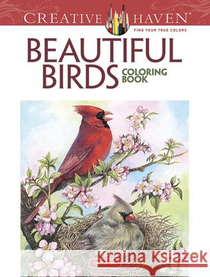 Creative Haven Beautiful Birds Coloring Book Dot Barlowe 9780486804019 Dover Publications - książka