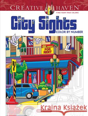 Creative Haven City Sights Color by Number George Toufexis 9780486822815 Dover Publications Inc. - książka