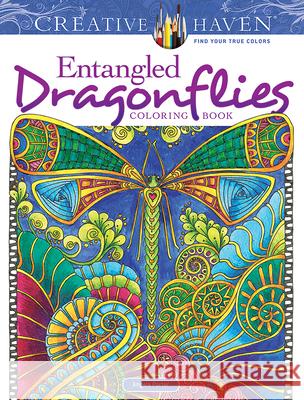 Creative Haven Entangled Dragonflies Coloring Book Angela Porter 9780486805689 Dover Publications - książka