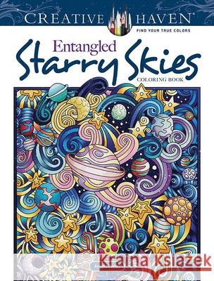 Creative Haven Entangled Starry Skies Coloring Book Angela Porter 9780486846682 Dover Publications - książka