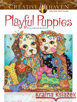 Creative Haven Playful Puppies Coloring Book (Working Title) Marjorie Sarnat 9780486812687 Dover Publications Inc. - książka