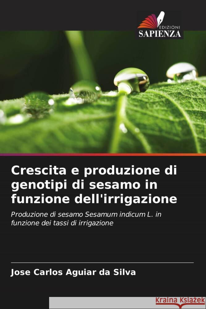 Crescita e produzione di genotipi di sesamo in funzione dell'irrigazione Jose Carlos Aguiar Da Silva 9786207289103 Edizioni Sapienza - książka