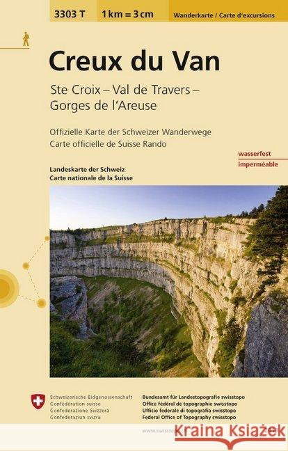 Creux du Van: 2021  9783302333038 Swisstopo, Switzerland - książka
