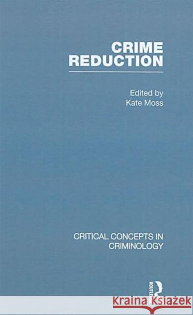 Crime Reduction Kate Moss   9780415452830 Taylor & Francis - książka
