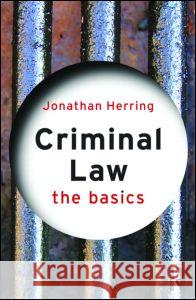 Criminal Law: The Basics Jonathan Herring 9780415493123  - książka