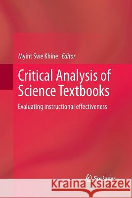 Critical Analysis of Science Textbooks: Evaluating Instructional Effectiveness Khine, Myint Swe 9789400794214 Springer - książka