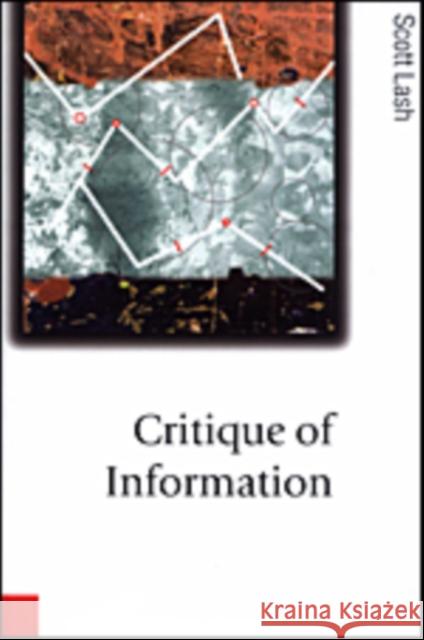 Critique of Information Scott Lash 9780761952688 Sage Publications - książka