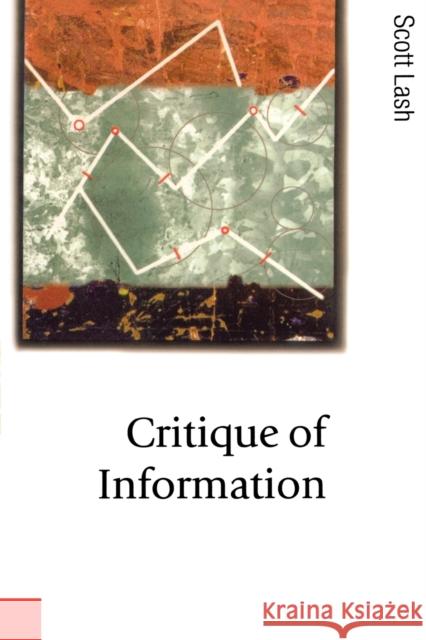 Critique of Information Scott Lash 9780761952695 Sage Publications - książka