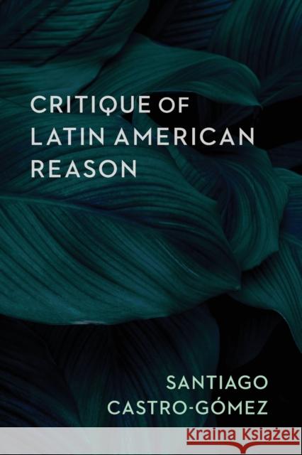 Critique of Latin American Reason Castro-G Andrew Ascherl Linda Mart Alcoff 9780231200073 Columbia University Press - książka