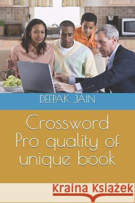 Crossword Pro quality of unique book Deepak Chand Jain   9798853722989 Independently Published - książka