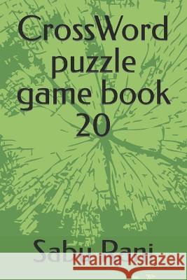 CrossWord puzzle game book 20 Sabu Rani 9798844545849 Independently Published - książka