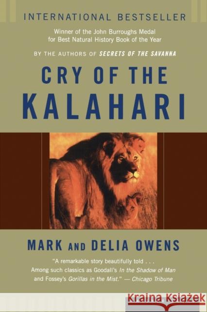 Cry of the Kalahari Mark Owens Delia Owens 9780395647806 Houghton Mifflin - książka