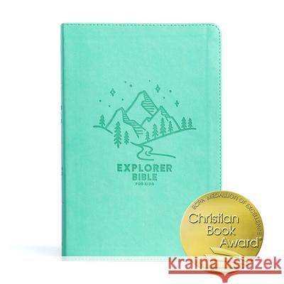 CSB Explorer Bible for Kids, Light Teal Mountains Leathertouch: Placing God\'s Word in the Middle of God\'s World Csb Bibles by Holman 9781430082637 B&H Publishing Group - książka