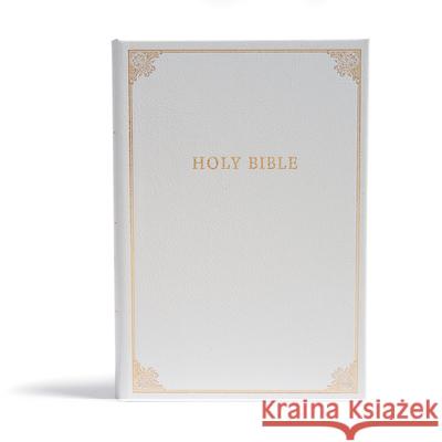 CSB Family Bible, White Bonded Leather Over Board Csb Bibles by Holman 9781462779574 Holman Bibles - książka