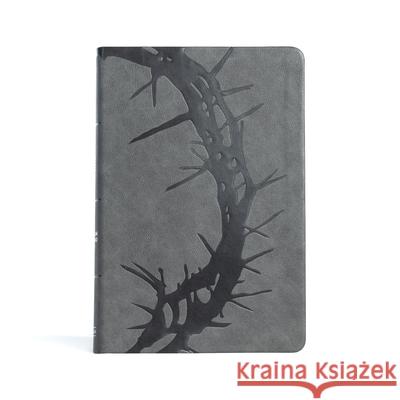 CSB Giant Print Reference Bible, Charcoal LeatherTouch CSB Bibles by Holman 9781087785745 LifeWay Christian Resources - książka