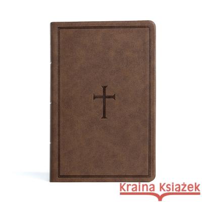 CSB Large Print Personal Size Reference Bible, Brown Leathertouch Csb Bibles by Holman 9781087774459 Holman Bibles - książka