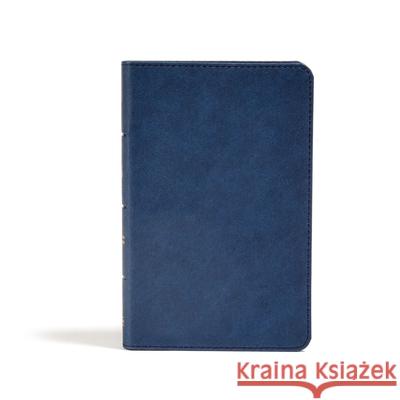 CSB Personal Size Bible, Navy Leathertouch Csb Bibles by Holman 9781430070504 Holman Bibles - książka