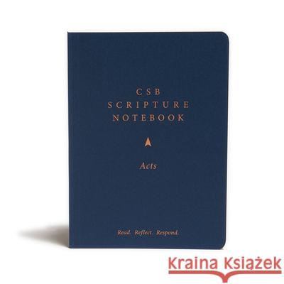 CSB Scripture Notebook, Acts: Read. Reflect. Respond. Csb Bibles by Holman 9781087722559 Holman Bibles - książka