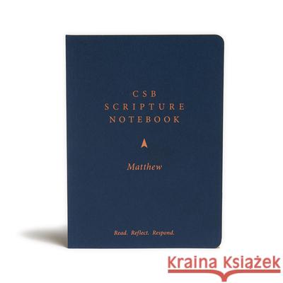 CSB Scripture Notebook, Matthew: Read. Reflect. Respond. Csb Bibles by Holman 9781087721804 Holman Bibles - książka