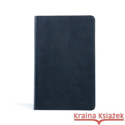 CSB Single-Column Personal Size Bible, Navy Leathertouch Csb Bibles by Holman 9781087782669 Holman Bibles - książka
