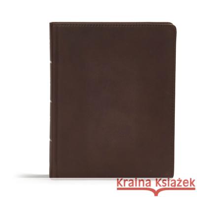 CSB Study Bible, Brown Genuine Leather: Faithful and True Csb Bibles by Holman 9781433648076 Holman Bibles - książka