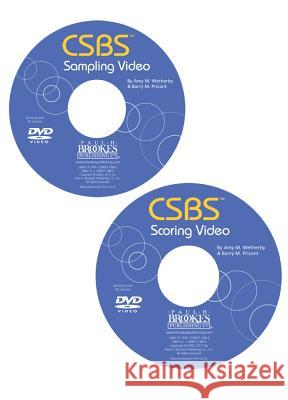 CSBS (TM) Sampling & Scoring DVD: Communication and Symbolic Behavior Scales (CSBS (TM)) Amy M. Wetherby Barry M. Prizant  9781598571882 Brookes Publishing Co - książka