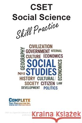 CSET Social Science Skill Practice: Math Practice, Tutorials and Multiple Choice Strategies Complete Test Preparation Inc 9781772455861 Complete Test Preparation Inc. - książka