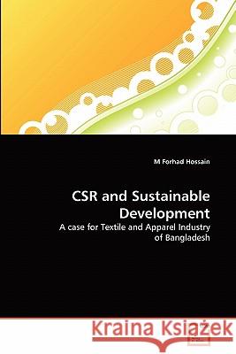CSR and Sustainable Development Hossain, M. Forhad 9783639304046 VDM Verlag - książka
