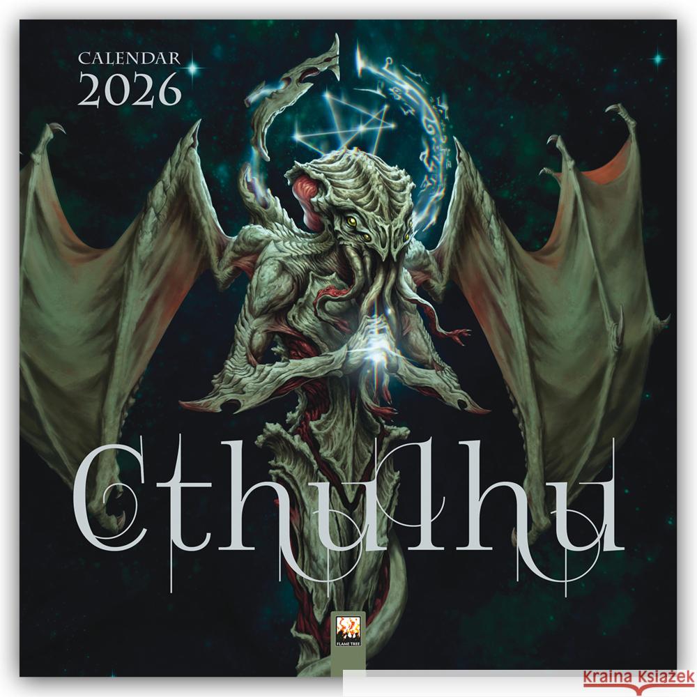 Cthulhu Wall Calendar 2026 (Art Calendar) Flame Tree Studio 9781835623220 Flame Tree Publishing - książka