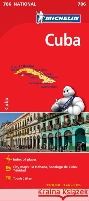 Cuba - Michelin National Map 786: Map Michelin 9782067185494 NATIONAL MAP - książka