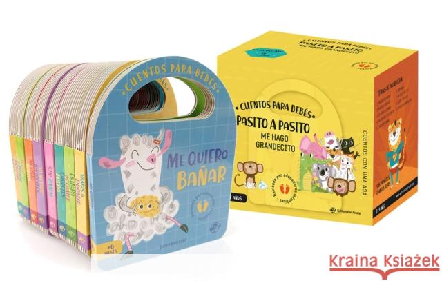 Cuentos Para Bebés: Lote de Cuentos Pasito a Pasito Me Hago Grandecito Burgueño, Esther 9788417210380 Editorial El Pirata - książka