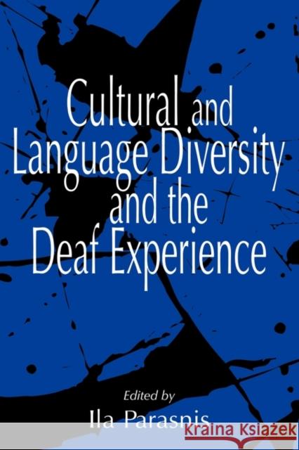 Cultural and Language Diversity and the Deaf Experience Ila Parasnis 9780521645652  - książka