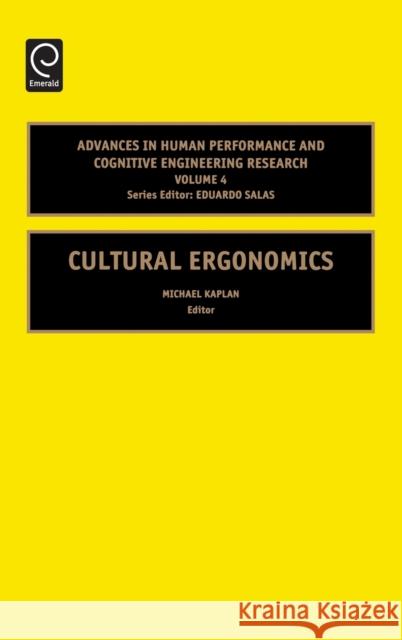 Cultural Ergonomics Anders Ericsson, Michael Kaplan 9780762310494 Emerald Publishing Limited - książka