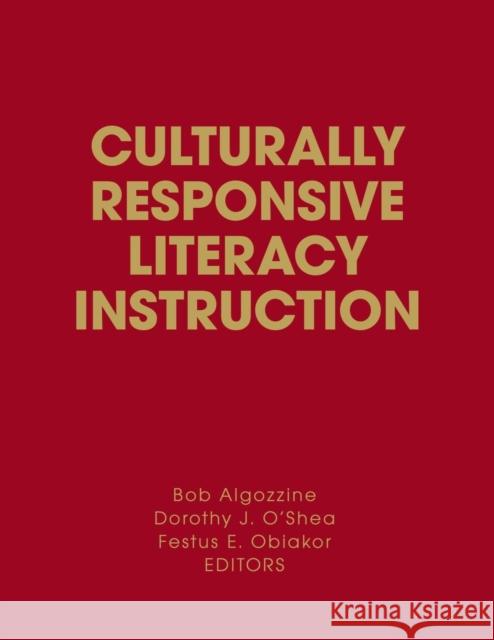 Culturally Responsive Literacy Instruction  9781412957748 SAGE PUBLICATIONS INC - książka