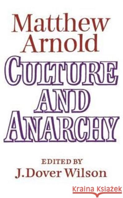 Culture and Anarchy Arnold, Matthew 9780521091039 Cambridge University Press - książka